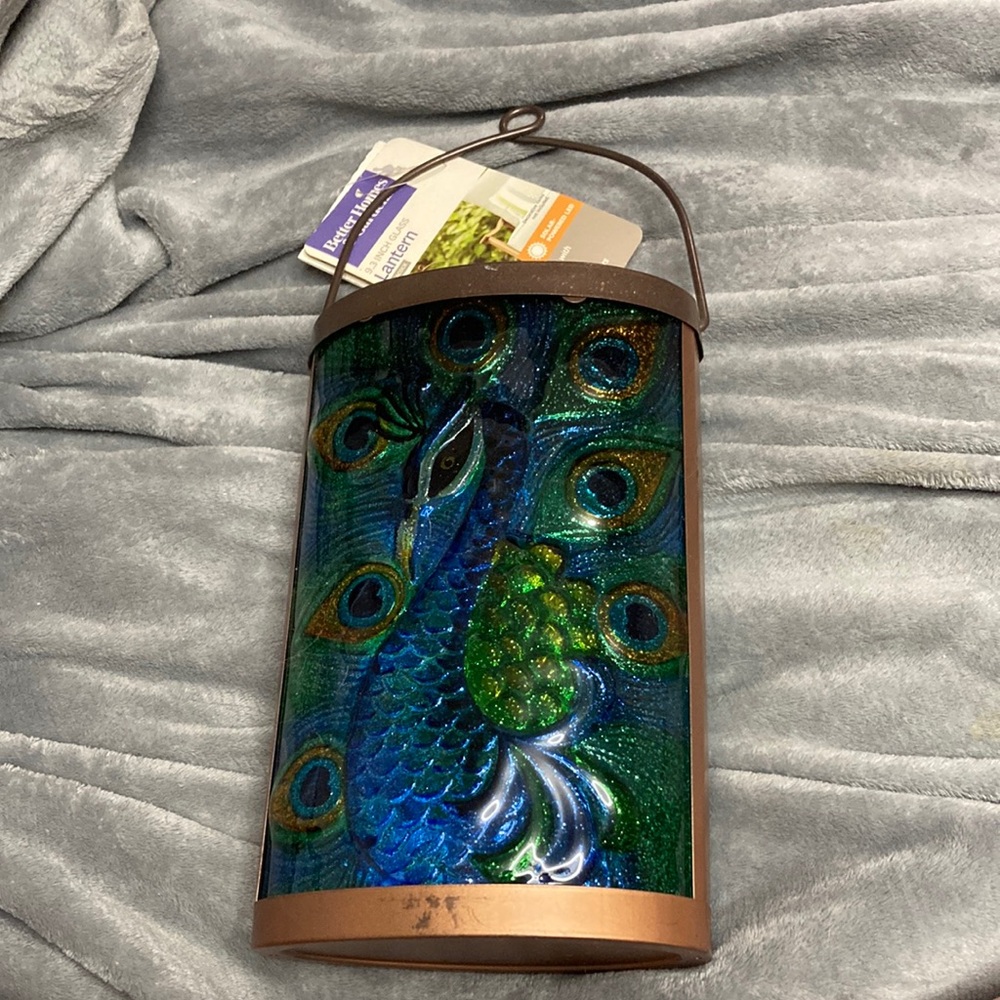 Peacock Stained Glass Wall Art